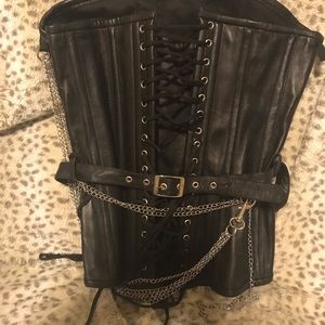 women’s Vance leather corset